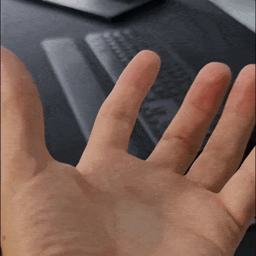 Roll Up USB C magnetic cable in hand