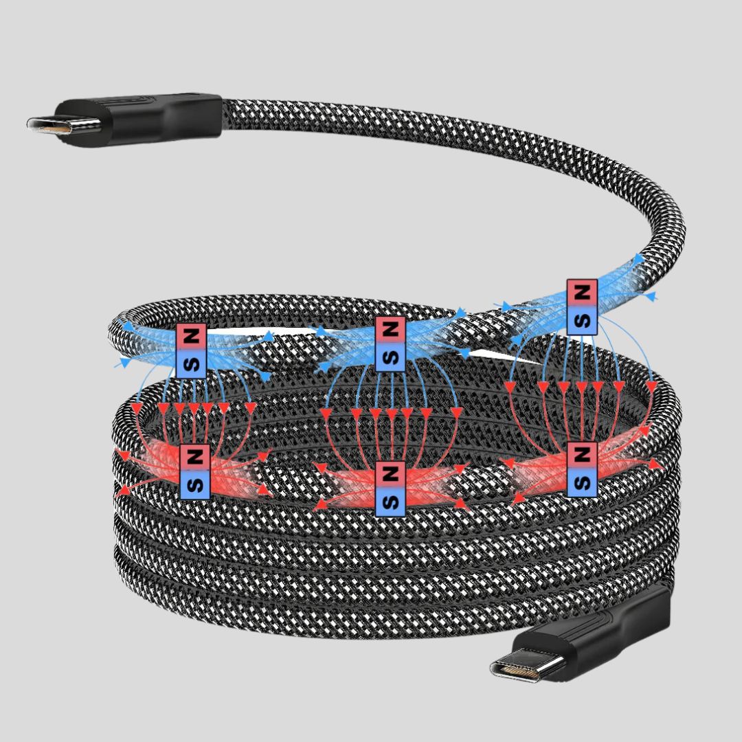 snapmag magnetic USB C cable illustration